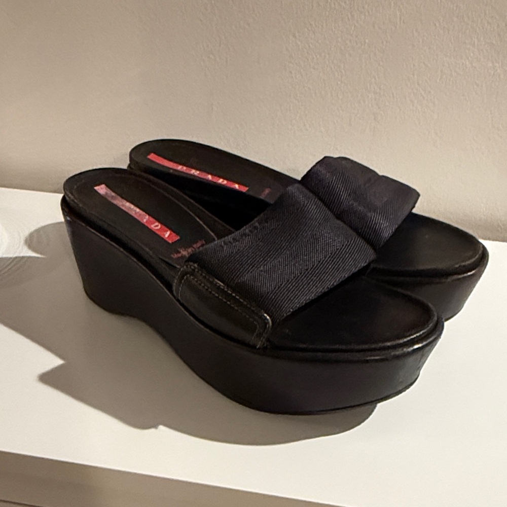 Prada bellisimi slip on Slide Sandals